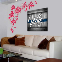 Thin Blue Line Wife Canvas Decor ViralStyle 