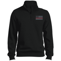 Thin Red Line 1/4 Zip Fleece Pullover Black X-Small 