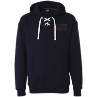 Thin Red Line Black Ops Heavyweight Performance Hoodie Sweatshirts CustomCat Navy X-Small 