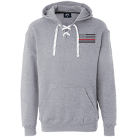 Thin Red Line Black Ops Heavyweight Performance Hoodie Sweatshirts CustomCat Oxford X-Small 