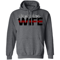 Thin Red Line Firefighter Wife Hoodie Sweatshirts Dark Heather S 