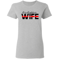 Thin Red Line Firefighter Wife T-Shirt T-Shirts Sport Grey S 
