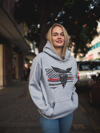 Thin Red Line Super Nurse Flag Hoodie Sweatshirts 
