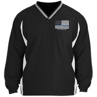 Thin White Line Paramedic Pullover Windshirt Jackets Black/White X-Small 