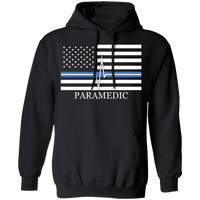 Thin White Line Paramedic Unisex Hoodie Sweatshirts Black S 