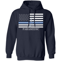 Thin White Line Paramedic Unisex Hoodie Sweatshirts Navy S 