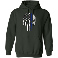 Unisex Defend The Line Punisher Pullover Hoodie Sweatshirts Forest Green S 