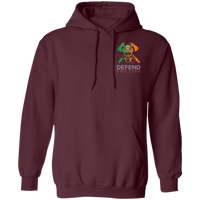 Unisex Double Sided Irish by Blood Firefighter Hoodie Sweatshirts Maroon S 