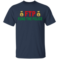 Unisex Fund The Police T-Shirt T-Shirts Navy S 