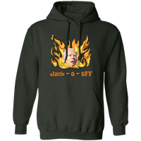 Unisex Jack-o-off Pullover Hoodie Sweatshirts Forest Green S 