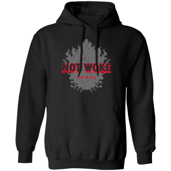 Unisex Not Woke Pullover Hoodie Sweatshirts Black S 