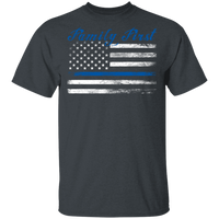 Unisex Thin Blue Line Family First T-Shirt T-Shirts Dark Heather S 