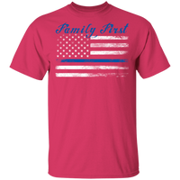 Unisex Thin Blue Line Family First T-Shirt T-Shirts Heliconia S 