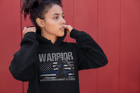 Warrior - Be An Alpha Woman Thin Blue Line Hoodie Sweatshirts 