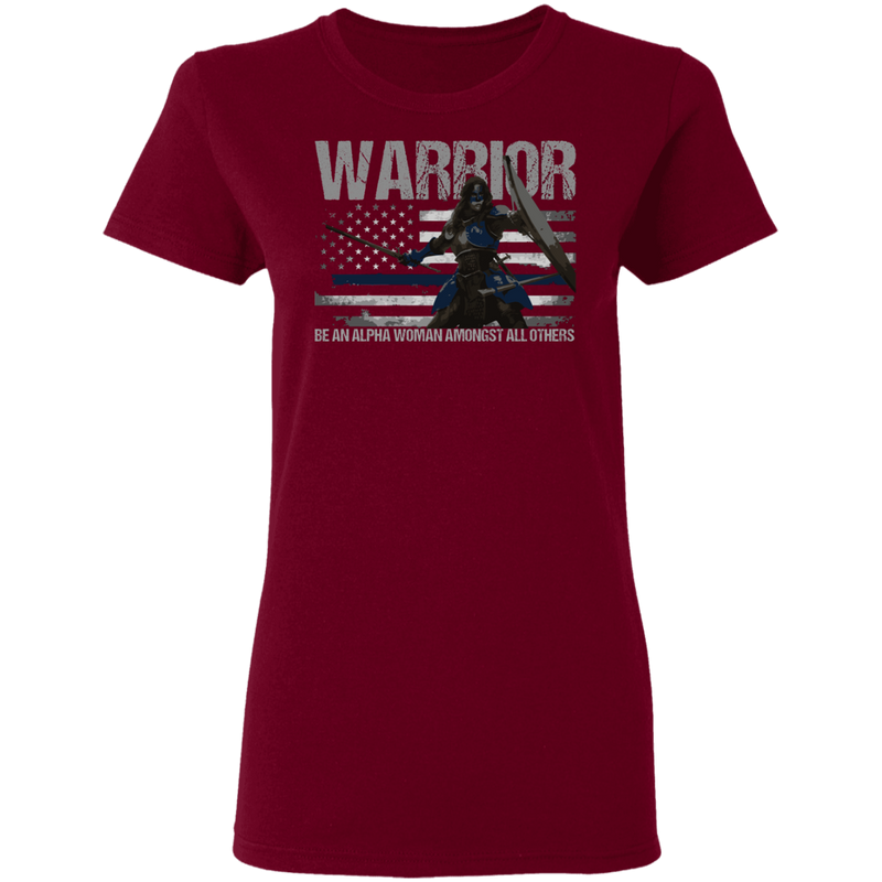 products/warrior-be-an-alpha-woman-thin-blue-line-t-shirt-t-shirts-garnet-s-537719.png