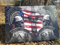 Warriors RWB Spartan Canvas Decor ViralStyle 