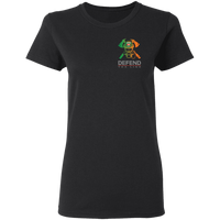 Women's Double Sided Irish by Blood Firefighter T-Shirt T-Shirts Black S 