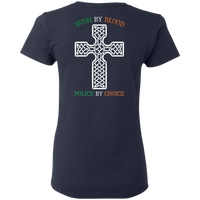 Women's Double Sided Irish by Blood Punisher T-Shirt T-Shirts 