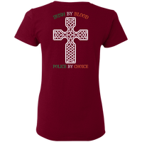 Women's Double Sided Irish by Blood Punisher T-Shirt T-Shirts 