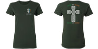 Women's Double Sided Irish by Blood Punisher T-Shirt T-Shirts 