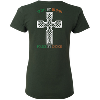 Women's Double Sided Irish by Blood Punisher T-Shirt T-Shirts 