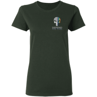 Women's Double Sided Irish by Blood Punisher T-Shirt T-Shirts Forest Green S 