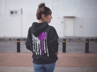 Women's Double Sided Nurse Flag Hoodie Sweatshirts 