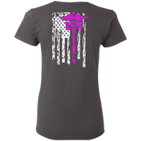 Women's Double Sided Nurse Flag T-Shirt T-Shirts 