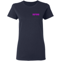 Women's Double Sided Nurse Flag T-Shirt T-Shirts Navy S 