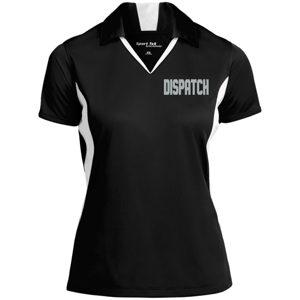 Women's Embroidered Dipatch Colorblock Performance Polo Polo Shirts Black/White X-Small 