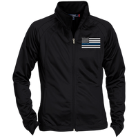 Women's Thin Blue Line Embroidered Jacket Jackets Black/Black X-Small 