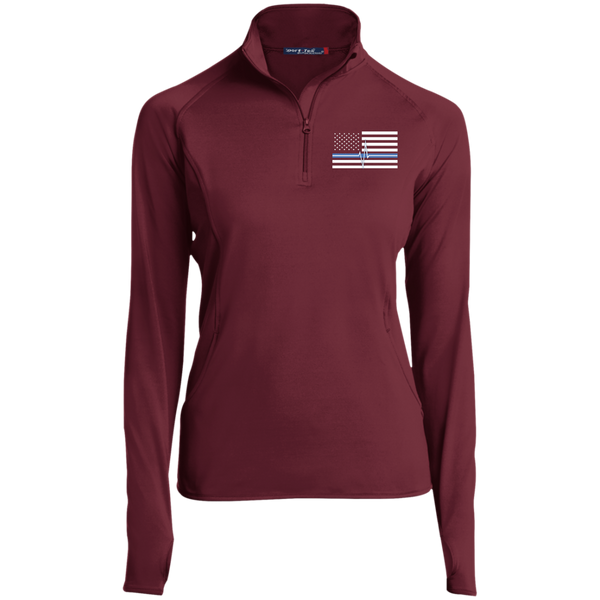 Women's Thin White Line Performance Pullover Pullover Maroon X-Small 