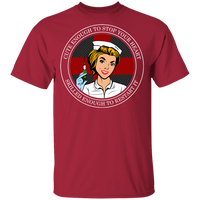 Youth Cross Your Heart Nurse T-Shirt T-Shirts Cardinal YXS 