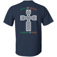 Youth Double Sided Irish by Blood Firefighter T-Shirt T-Shirts 