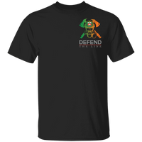 Youth Double Sided Irish by Blood Firefighter T-Shirt T-Shirts Black YXS 