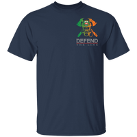 Youth Double Sided Irish by Blood Firefighter T-Shirt T-Shirts Navy YXS 