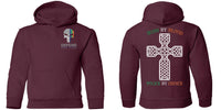 Youth Double Sided Irish by Blood Punisher Hoodie Sweatshirts 