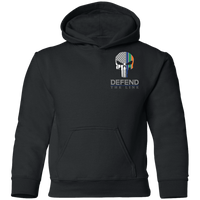 Youth Double Sided Irish by Blood Punisher Hoodie Sweatshirts Black YS 