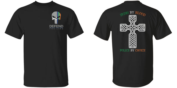 Youth Double Sided Irish by Blood Punisher T-Shirt T-Shirts 