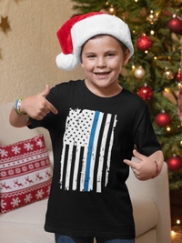 Youth Thin Blue Line Shirt T-Shirts 