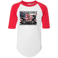 Youth Warriors Colorblock Raglan Shirt T-Shirts White/Red YS 